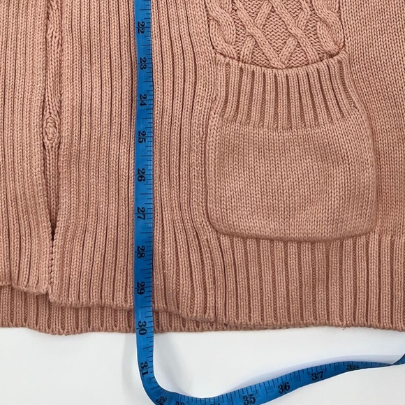 MNG Knit Patterns Cardigan Sweater, Wool+Cotton, Warm & Cozy - Picture 13 of 13